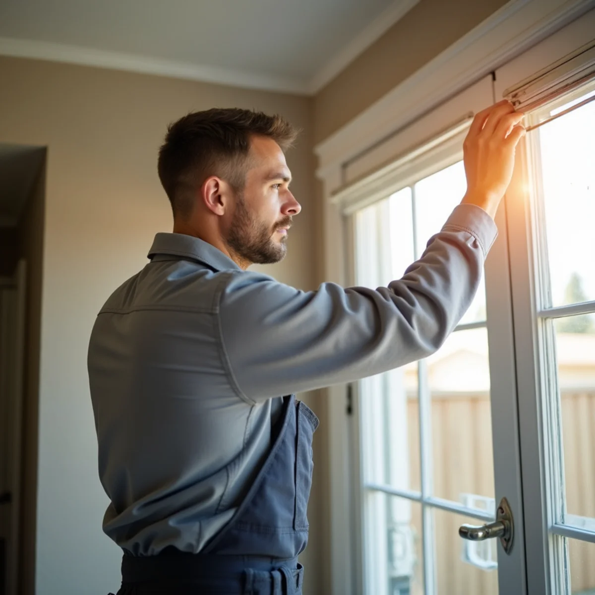 Hand checking weak airflow at a supply register in an older Poway tract home