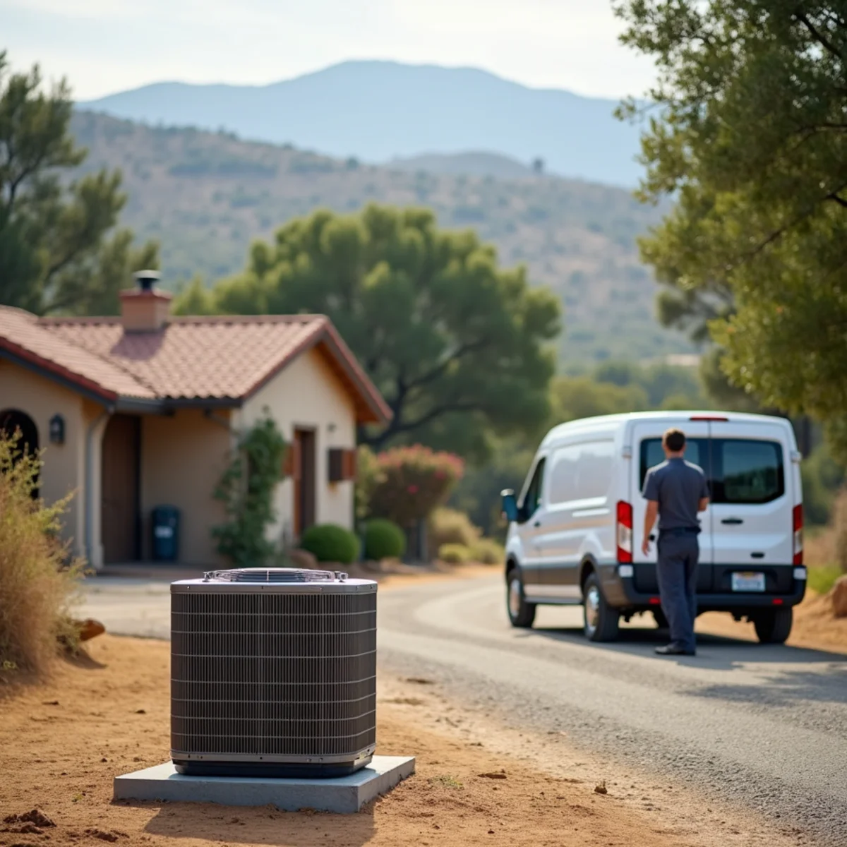 Residential home in Poway Valley / Garden Road Area, CA served by HVAC Poway CA for HVAC repair and installation