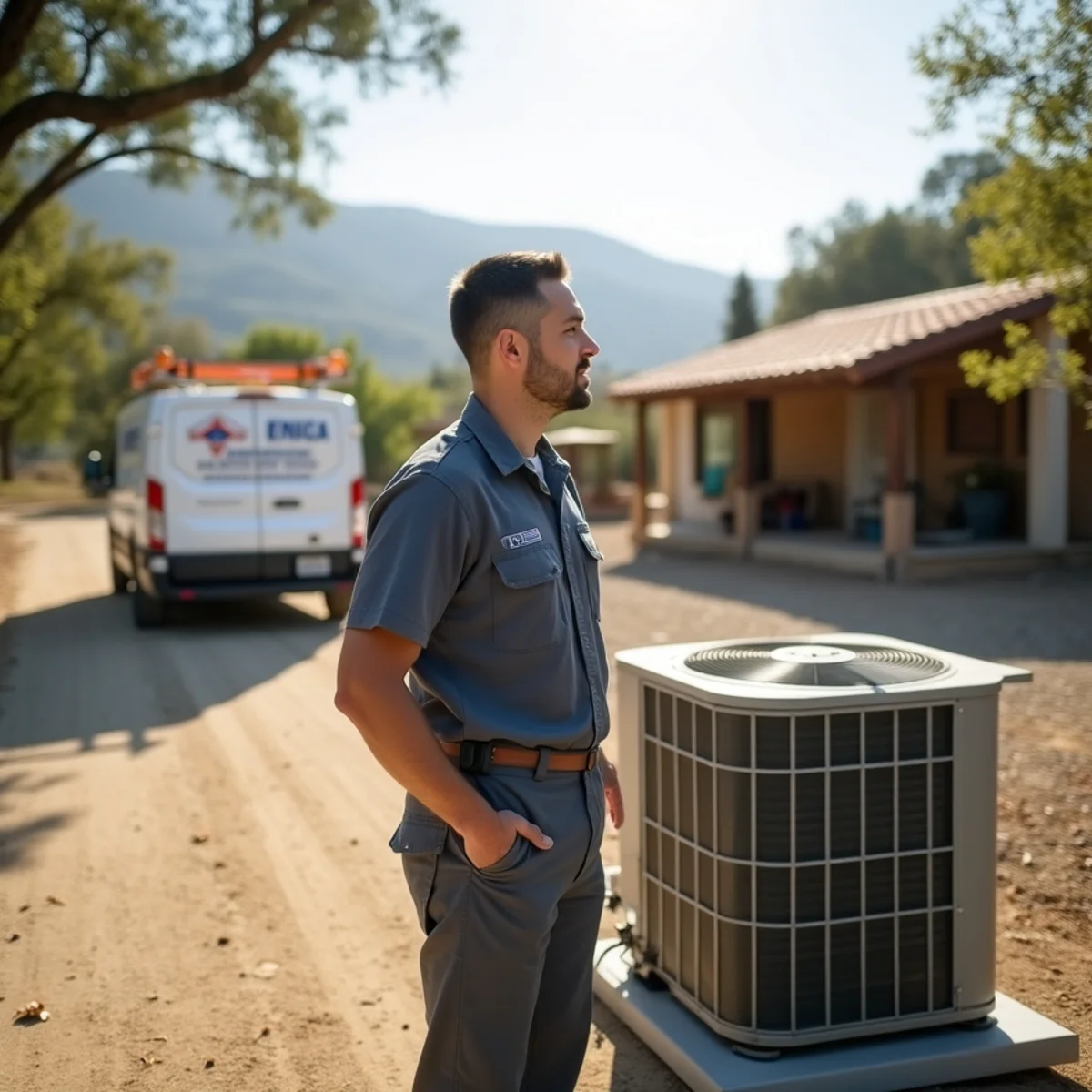 Residential home in Alpine, CA served by HVAC Poway CA for HVAC repair and installation