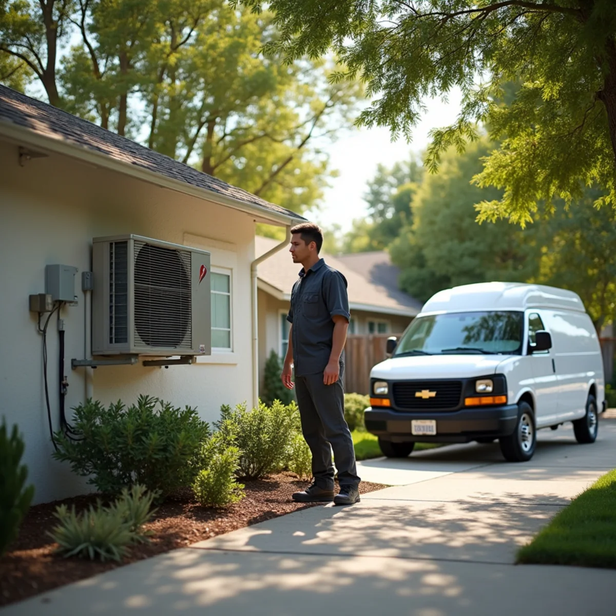 Residential home in El Cajon, CA served by HVAC Poway CA for HVAC repair and installation