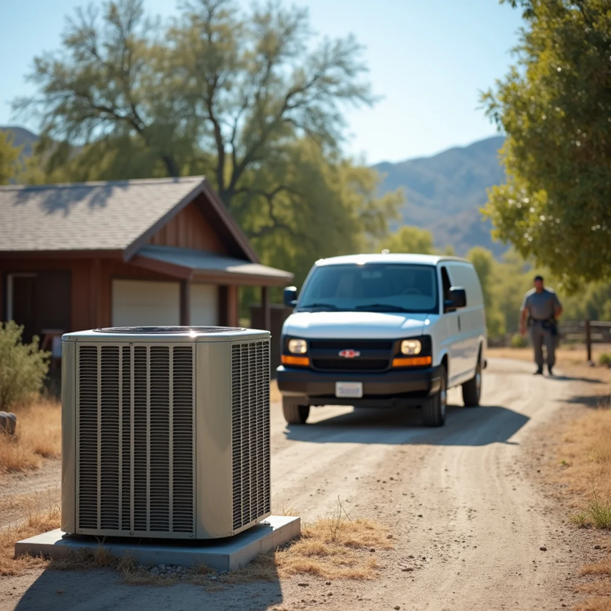Residential home in Escondido, CA served by HVAC Poway CA for HVAC repair and installation