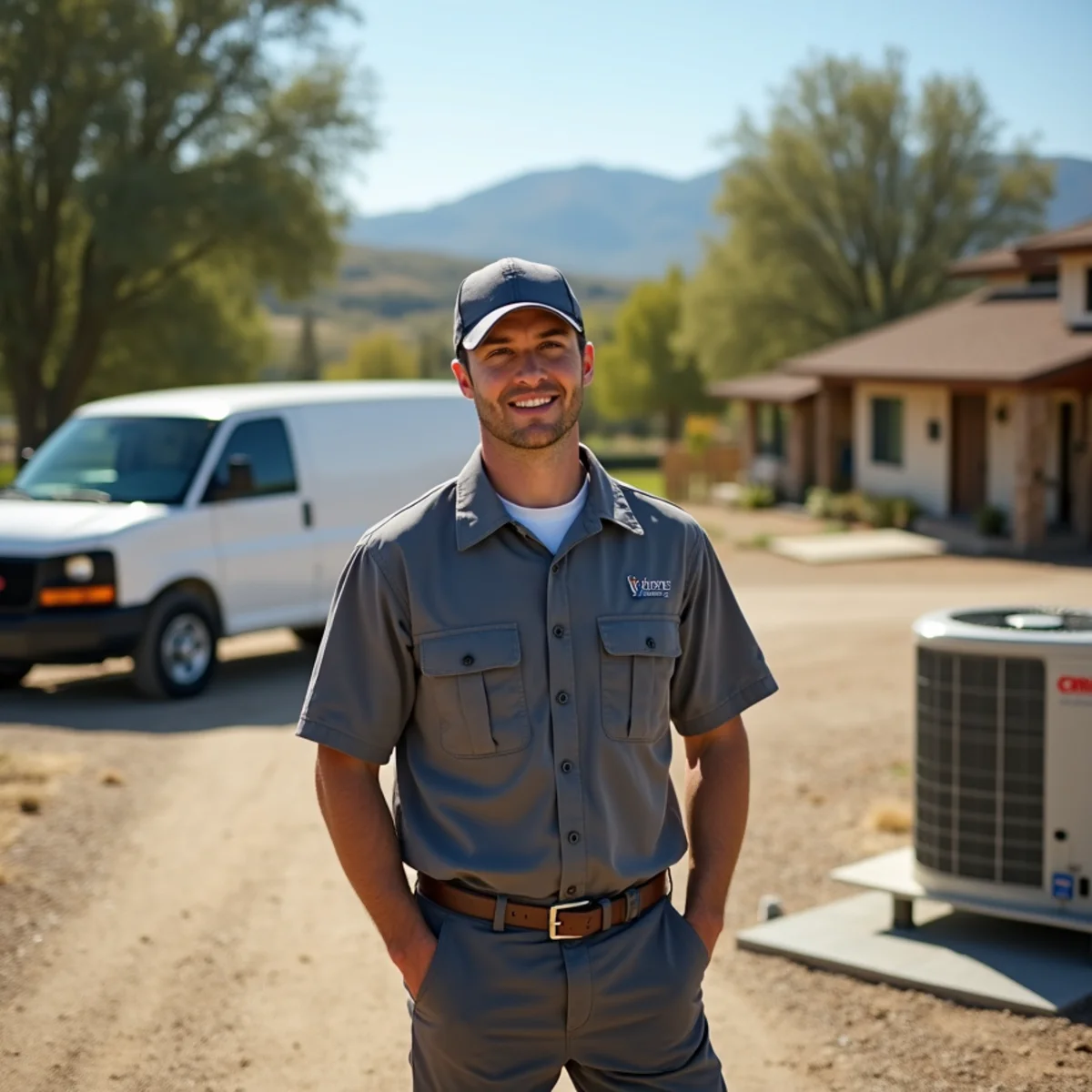 Residential home in Ramona, CA served by HVAC Poway CA for HVAC repair and installation
