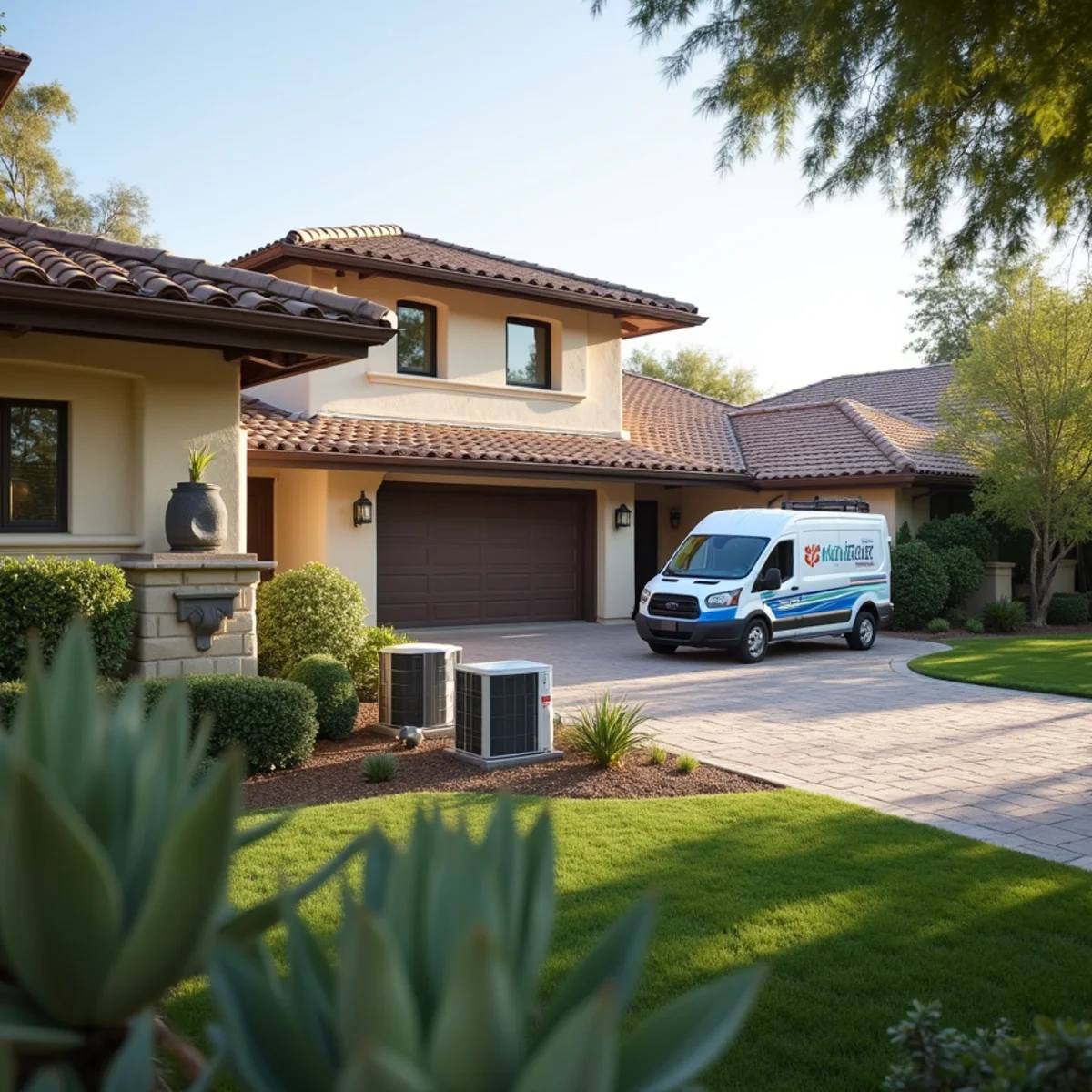 Residential home in Rancho Santa Fe, CA served by HVAC Poway CA for HVAC repair and installation