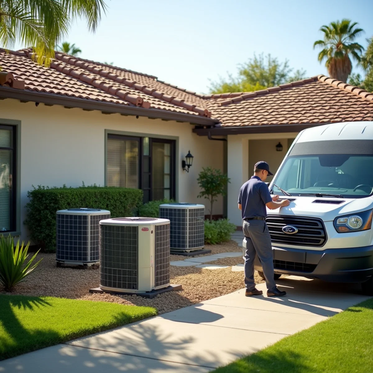 Residential home in San Diego Country Estates, CA served by HVAC Poway CA for HVAC repair and installation