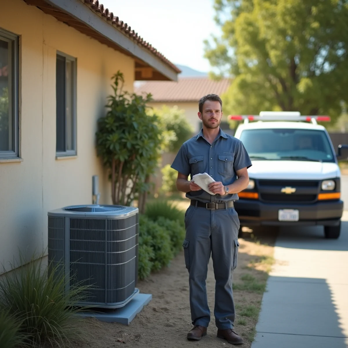 Residential home in San Marcos, CA served by HVAC Poway CA for HVAC repair and installation