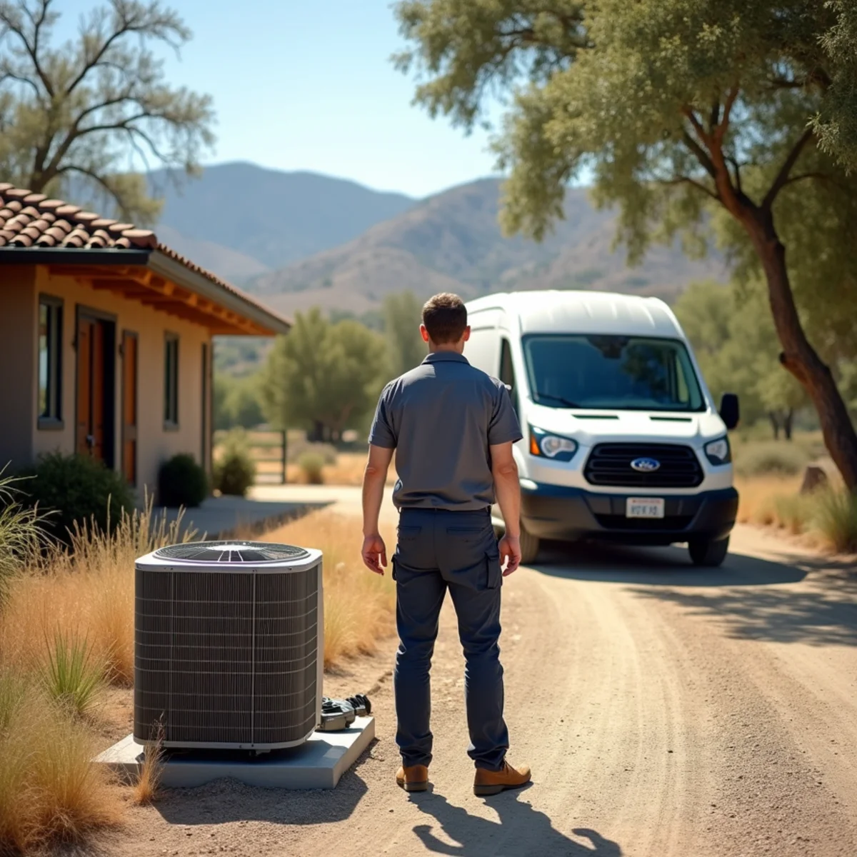 Residential home in Spring Valley, CA served by HVAC Poway CA for HVAC repair and installation